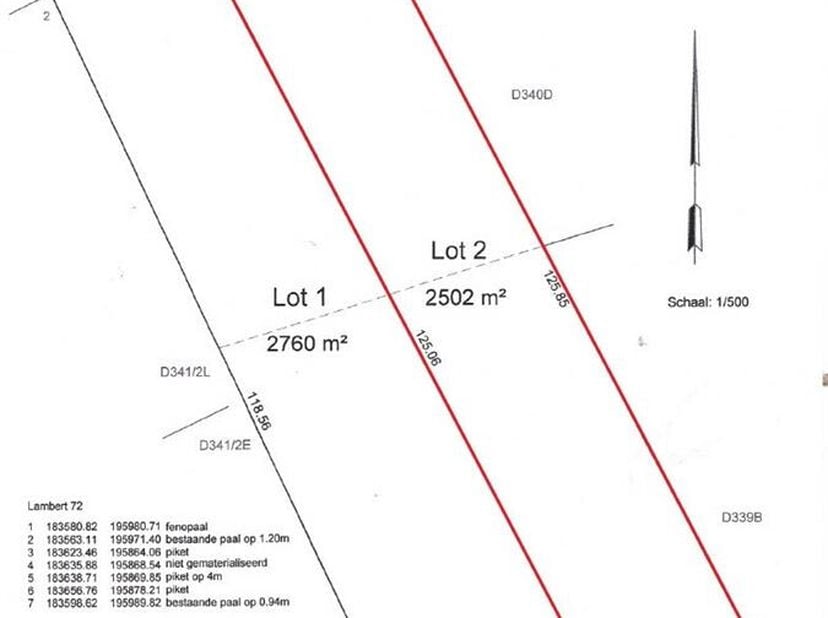 Prachtige bouwgrond van 2502 m²&lt;br /&gt;
Deze bouwgrond met een royale oppervlakte van maar liefst 2502 m² biedt u de perfecte basis om uw droomwoning te
