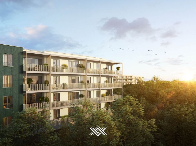 Dit appartement op de eerste verdieping heeft een bewoonbare oppervlakte van 95 m² beschikt over een lichtrijke eet- en leefruimte, een open keuken, e