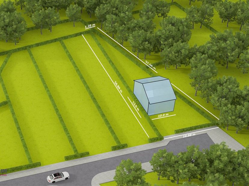 Bouwgrond voor een halfopen bebouwing op 5 are in een rustige verkaveling&lt;br /&gt;
Je vindt dit mooie zuid gelegen perceel terug in één van de mooiste ve