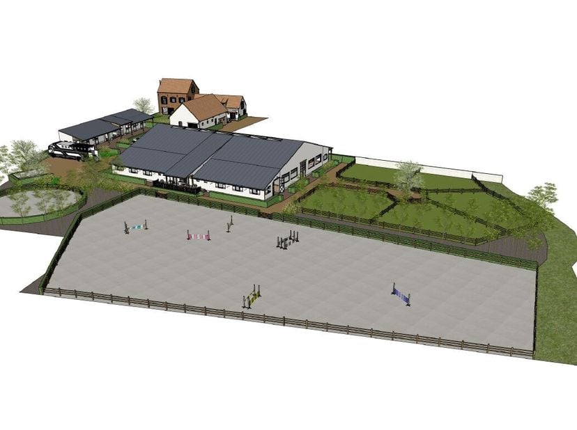 Deze eigendom is gelegen in Mollem, een deelgemeente van Asse, dichtbij de hoofdstad Brussel. De manege bevindt zich op ca. 100m van het dorpsplein en
