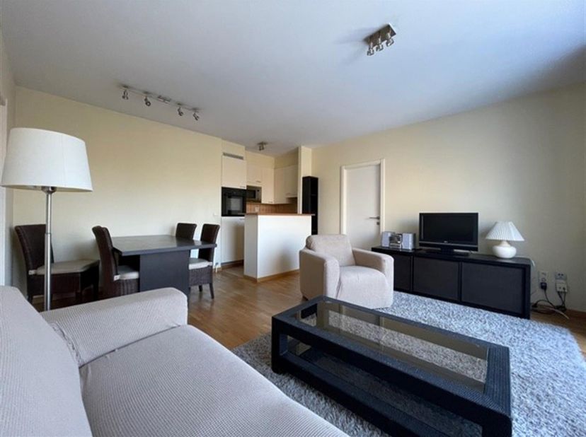 ETTERBEEK, en face du parc du Cinquantenaire et de ses facilités (métro Mérode). Bel APPARTEMENT (2ch/2sdb) meublé de 65 m² avec terrasse et possibili