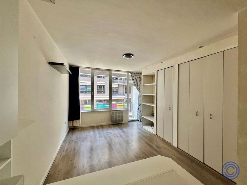 Studio confortable, prêt à l&#039;emploi, avec terrasse, situé au 1er étage avec ascenseur. A quelques pas des magasins et des restaurants ! Espace de vie