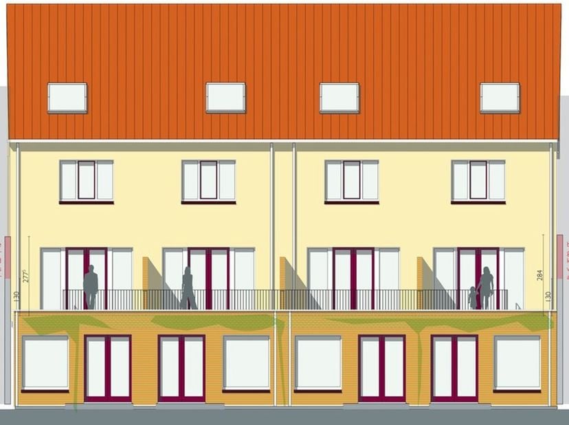 GENT (Brugse Poort): Uitzonderlijk woonproject met 5 ruime woningen in een levendige buurt (t oegang via twee straten) (#2X+5_HUWO_FOR1)&lt;br /&gt;
 Gelege