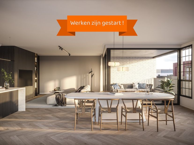 Dit unieke nieuwbouwproject &quot;JUNE&quot;, bestaande uit 2 gebouwen, zal worden gerealiseerd op de site van de oude Melkerij te Putte op wandelafstand van wi