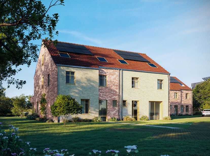 In het hart van het geliefde Haasrode, op een strategische locatie, vinden we deze prachtig nieuw te bouwen halfopen woning terug. Gelegen op een roya