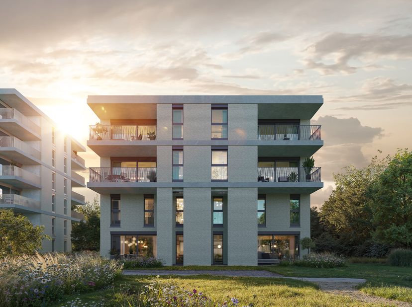 &#039;Nexuss&#039; is een duurzaam nieuwbouwproject in Schelle, met 64 wooneenheden en een commerciële ruimte. Met appartementen, duplexen en stapelwoningen van