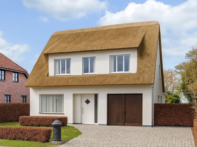 Deze te renoveren woning beschikt onder meer over 5 slaapkamers, 1 badkamer, lichte woonkamer, keuken met aansluitend een veranda, inpandige garage en