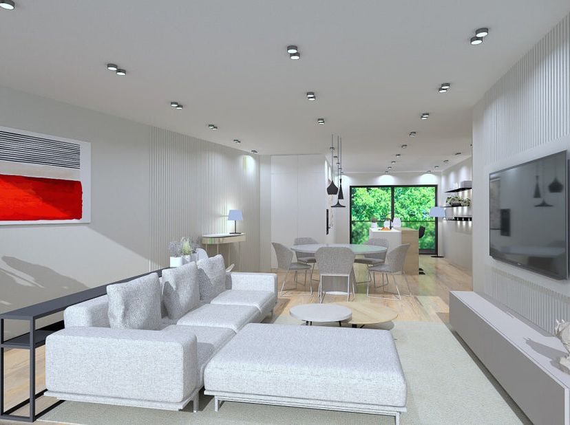 Découvrez ce superbe appartement alliant espace et luminosité, idéalement agencé : 60m² de living avec grandes baies vitrées Cuisine super équipée ave