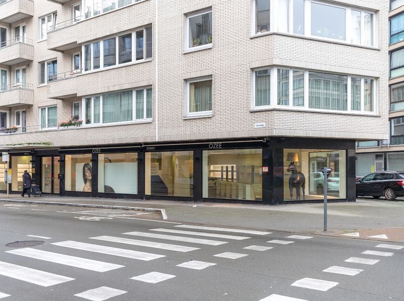 -Dit handelspand is gelegen op de Torhoutsesteenweg, vlakbij het &#039;t Peerd!&lt;br /&gt;
	-Het pand beschikt over een etalage met zeer veel lopende meter vitr