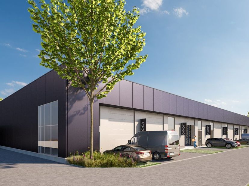 Uitstekend gelegen nieuwbouw KMO-unit van 181 m² en 2 privatieve parkeerplaatsen te koop op slechts 5 min. van Nijvel met vlotte bereikbaarheid via af