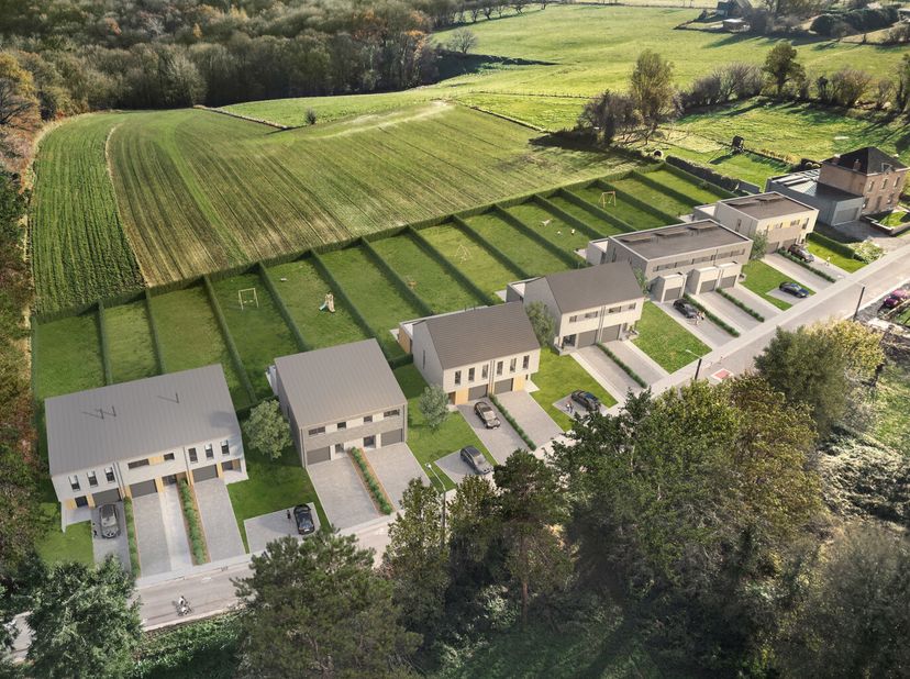 Les Jardins de Fosteau, c&#039;est un projet immobilier unique en son genre de 14 habitations, situé dans un cadre champêtre et verdoyant, à seulement 10 m