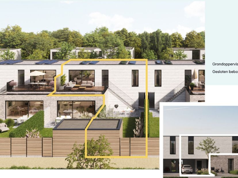 Energiezuinige woning op wandelafstand van het park (lot 122B). Ontdek deze moderne koppelwoning in ons woonproject Tielt Zuid met een open leefruimte