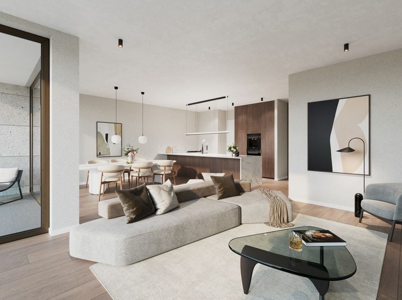 Uniek en luxueus afgewerkt gelijkvloers appartement te Knokke.&lt;br /&gt;
Dit appartement is voorzien van 1 badkamer en 1 douchekamer, 3 slaapkamers, een r