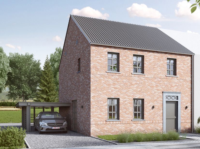 Deze nieuwbouwwoning kan voor u gebouwd worden volgens de meest energiezuinige norm, dankzij warmtepomp met vloerverwarming, Ventilatie D , driedubbel