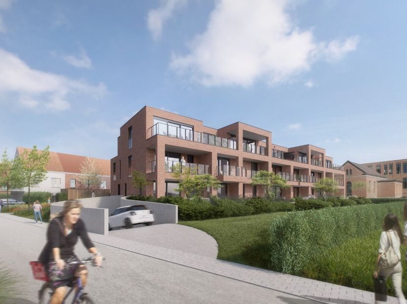 Dit nieuwbouwappartement met een oppervlakte van 89 m² bevindt zich op de 1e verdieping. Het appartement beschikt over een ruime inkomhal die toegang