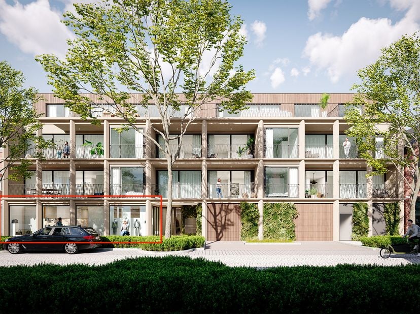 Residentie Leopoldslei is een nieuwbouwproject met 10 energiezuinige appartementen (E-peil 20) en 1 commerciële ruimte, gelegen op een absolute toploc