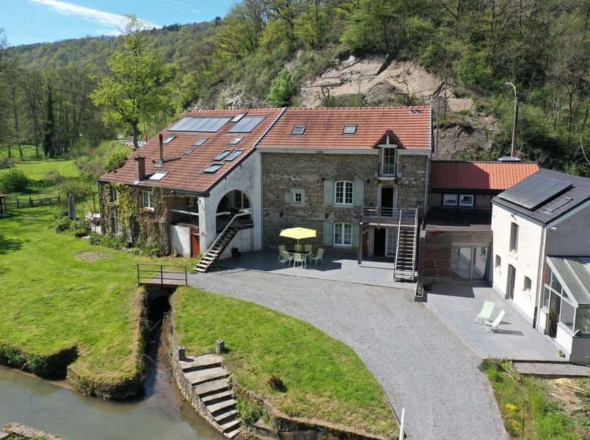 Ce magnifique bâtiment (ancien Moulin de Néblon-le-Pierreux), est implanté sur une parcelle de plus d&#039;un hectare et a été réaffecté en plusieurs logem