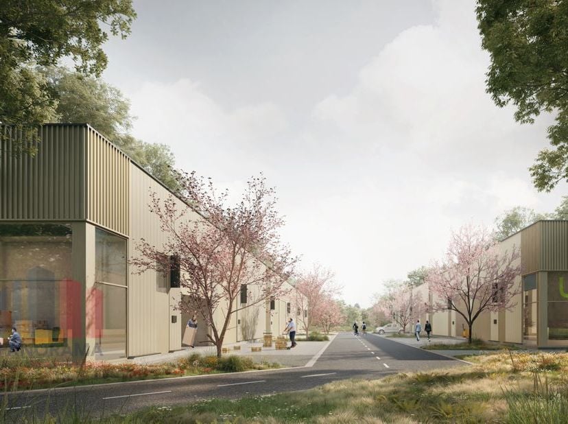 Nieuwbouw KMO-unit met een oppervlakte van 199 m² te koop, de unit maakt deel uit van het gloednieuw en multifunctioneel bedrijvenpark &quot;HOGE MOLEN&quot; be