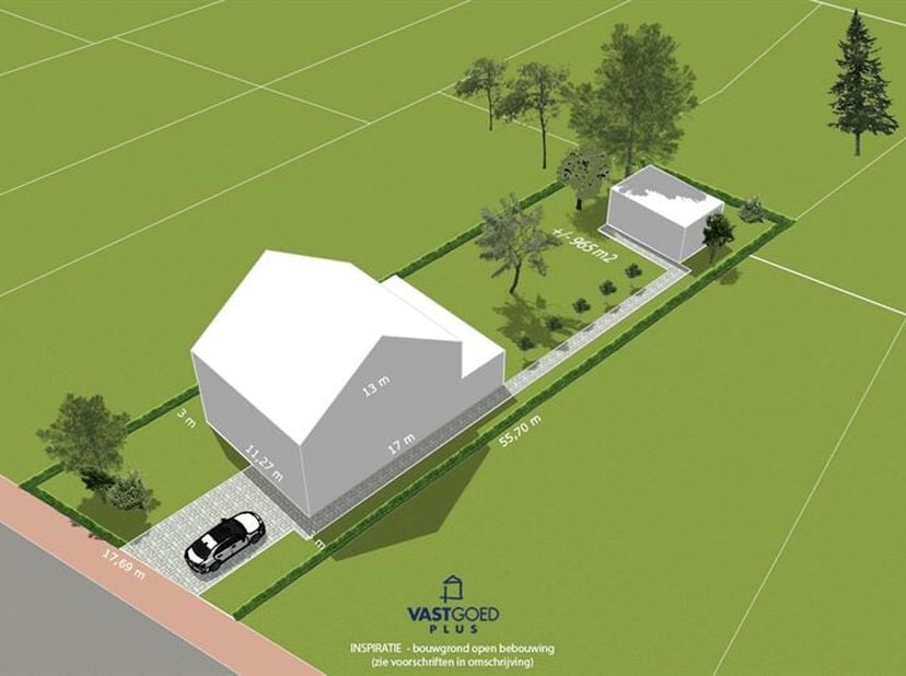 Op zoek naar de ideale plek om uw droomwoning te realiseren? &lt;br /&gt;
Dit royale perceel van 965 m² biedt alles wat u zoekt: rust, ruimte en een uitstek