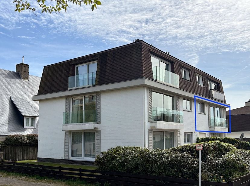 Uitzonderlijk appartement gelegen op de 1ste verdieping van de residentie Louisiana II, een kleinschalige residentie met slechts 6 appartementen. Gele