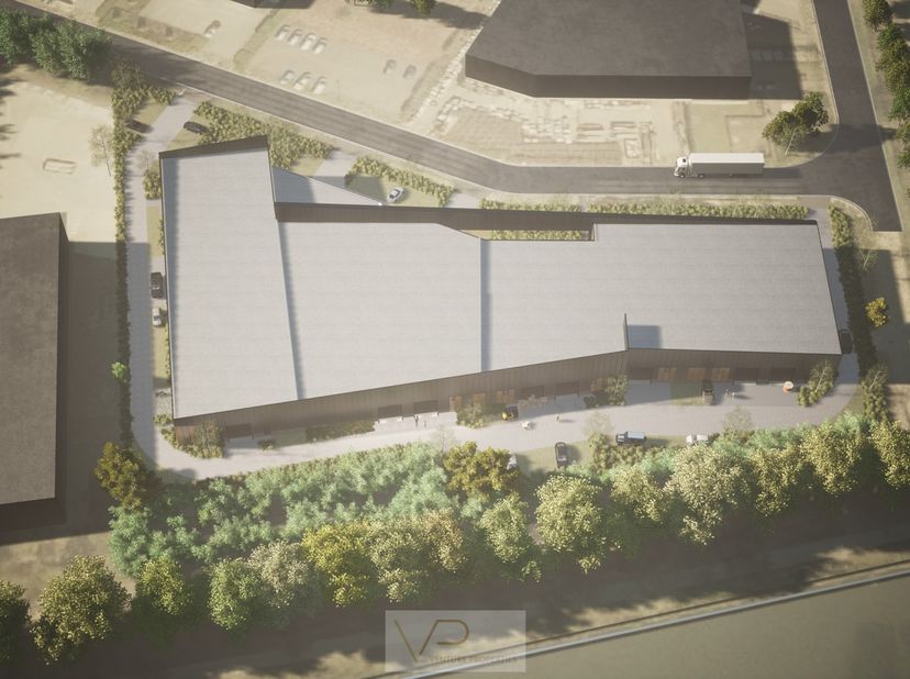Un parc d&#039;affaires contemporain et fonctionnel est en cours de construction dans le quartier animé de Beerse, composé de 10 unités PME en forme de coq