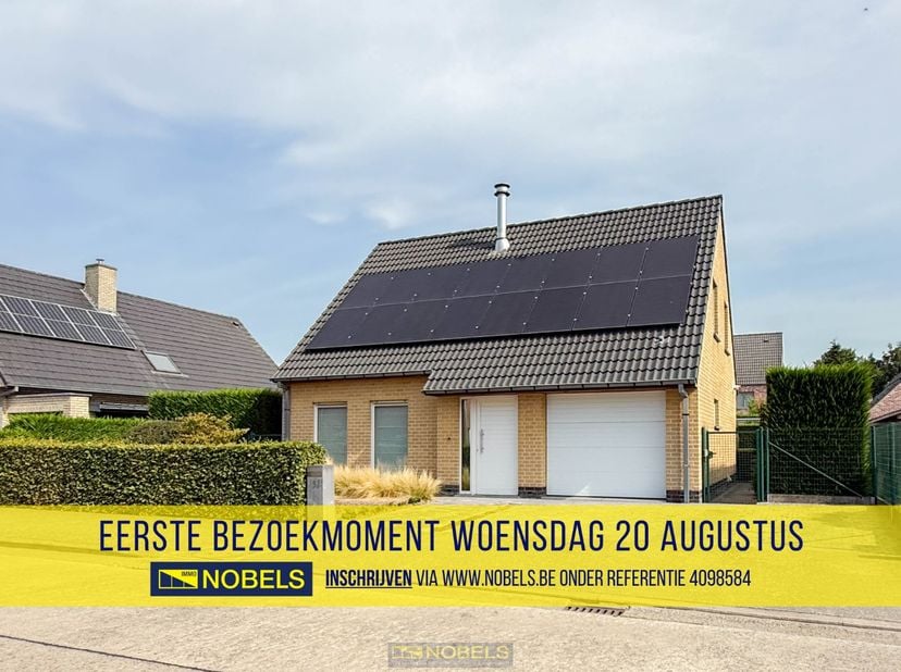 1ste bezoekdag woensdag 20 augustus! Inschrijven kan via www.nobels.be onder referentienummer 4098584.&lt;br /&gt;
&lt;br /&gt;
INSTAPKLARE OPEN BEBOUWING , gebou