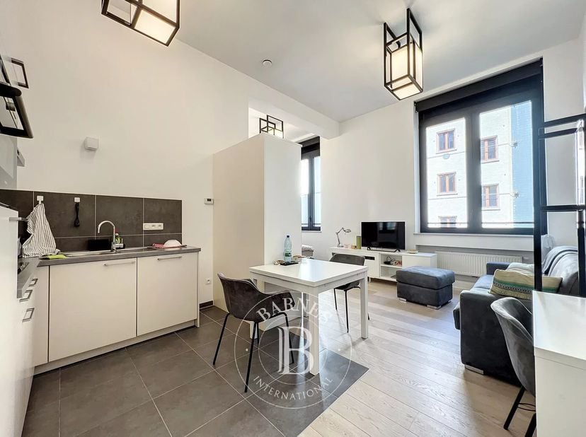 Brussel - Historisch centrum - Gemeubileerd studio-appartement van de hoogste standaard, prachtig afgewerkt, gelegen op de tweede verdieping van een p