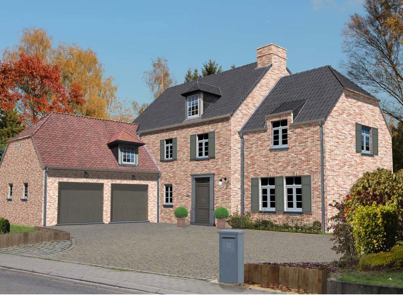 Quartier TRES calme sur un terrain plat, projet de villa 4 façades très lumineuse  PEB A+ 100% traditionnelle (triple vitrage, 14 cm d&#039;isolation dans