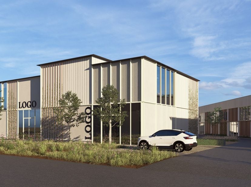KMO-unit (nr.6) te koop in Bedrijvenpark Heyde aan de Heidestraat 7 in Hasselt. De unit heeft een grondoppervlakte van 491,58 m² en een mezzanine van