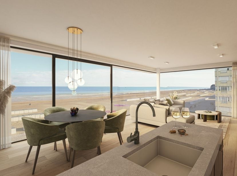 Ongemeubeld&lt;br /&gt;
Nieuwbouw: &quot;Residentie Duinbergen&quot; aan het Albertstrand.&lt;br /&gt;
&lt;br /&gt;
Indeling: Inkomhal met vestiairekast - apart gastentoilet - op