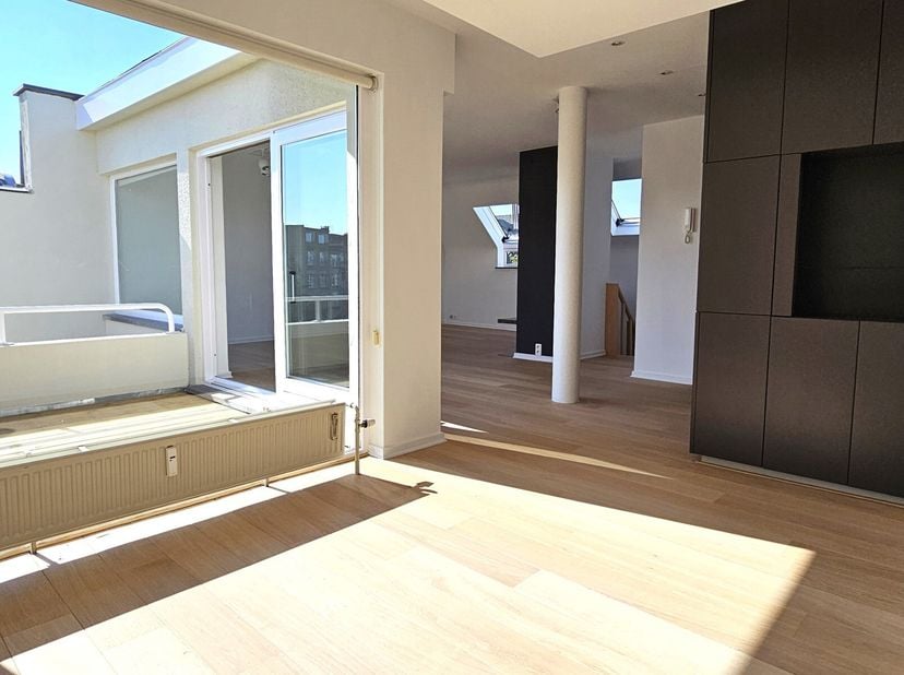 Triangle d&#039;Or. Ixelles/Lepoutre/Pl. Brugmann. Petite copropriété de standing dans un bel immeuble de caractère. Sublime penthouse (entièrement repeint