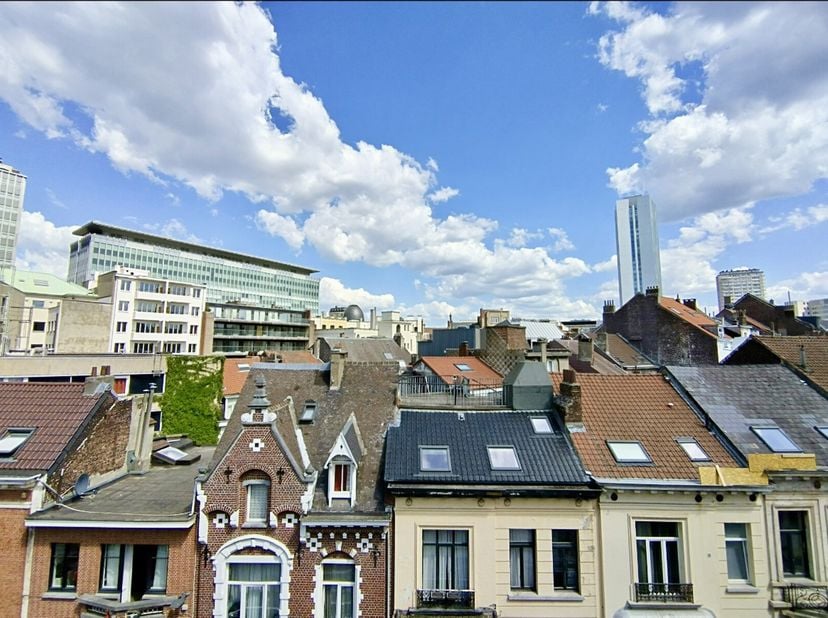 Studio lumineux de ±50 m² idéalement situé en plein cur de Bruxelles, à proximité immédiate des transports en commun, des commerces, restaurants et in