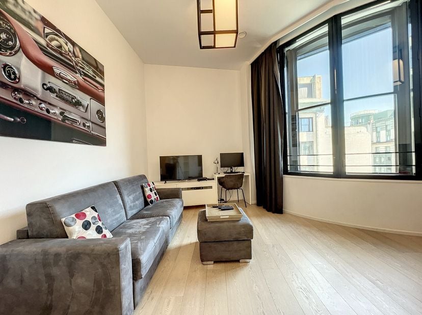 Deze prachtige studio is gelegen in het hart van Brussel en is ideaal voor als investering of als pied-à-terre in de stad. De studio is gebouwd in 201