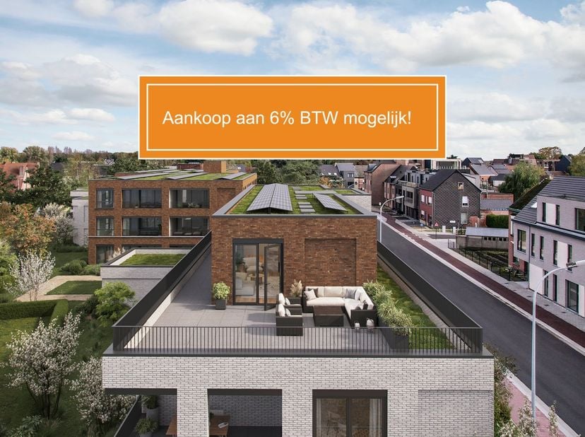Dit unieke nieuwbouwproject &quot;JUNE&quot;, bestaande uit 2 gebouwen, zal worden gerealiseerd op de site van de oude Melkerij te Putte op wandelafstand van wi