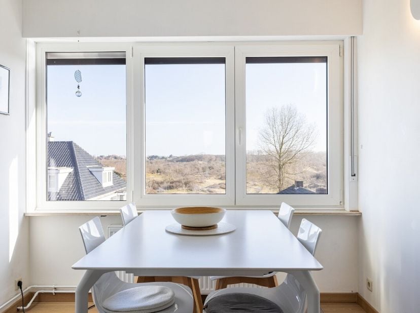 De Panne: Gerenoveerd 1-slaapkamerappartement met uniek zicht op de duinen!Ontdek dit volledig gerenoveerde 1-slaapkamerappartement in de verzorgde re