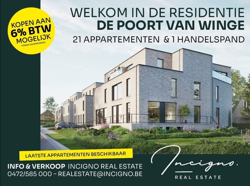 Appartement à vendre
                    à 3390 Sint-Joris-Winge