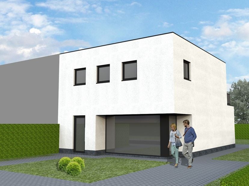 Maison mitoyenne 3 façades à construire à Grimbergen. &lt;br /&gt;
&lt;br /&gt;
Maison témoin : disposition à choisir librement.&lt;br /&gt;
&lt;br /&gt;
Nos maisons sont con