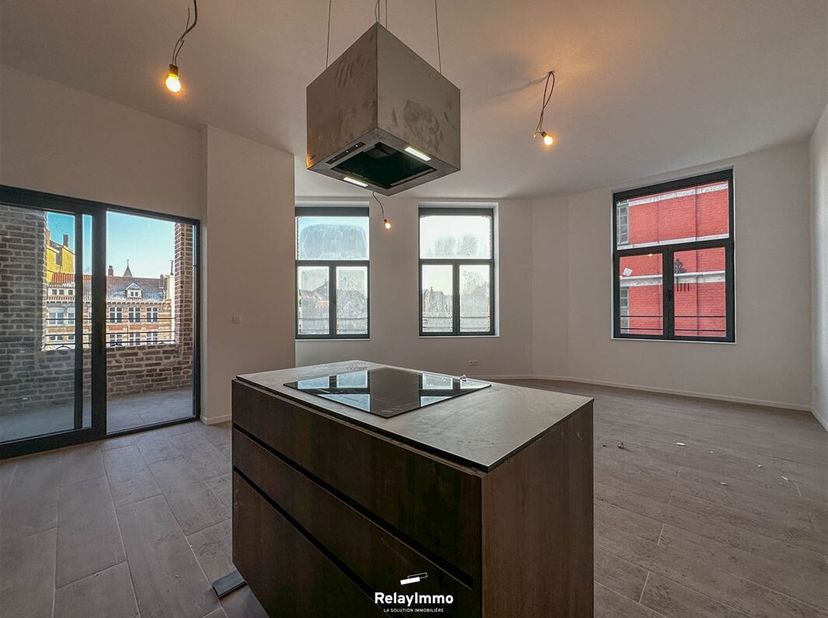 Prachtig, volledig gerenoveerd appartement met 2 slaapkamers gelegen in het centrum van Doornik langs de Schelde!&lt;br /&gt;
Bestaande uit:&lt;br /&gt;
Inkomhal