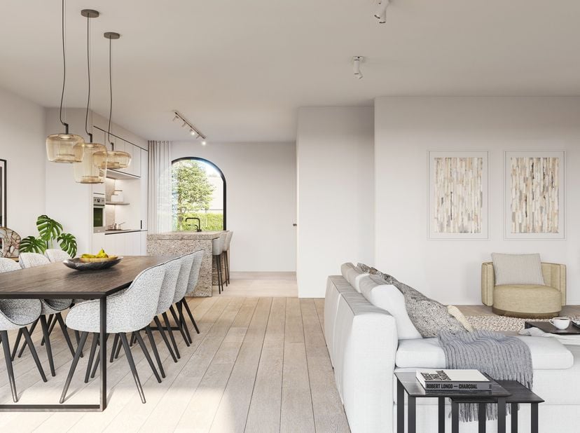 Woning 4 in woonproject Allure straalt luxe en sfeer uit. Het is een oase van rust, onverslaanbaar gelegen in hartje Bilzen. Deze woonst met carport h