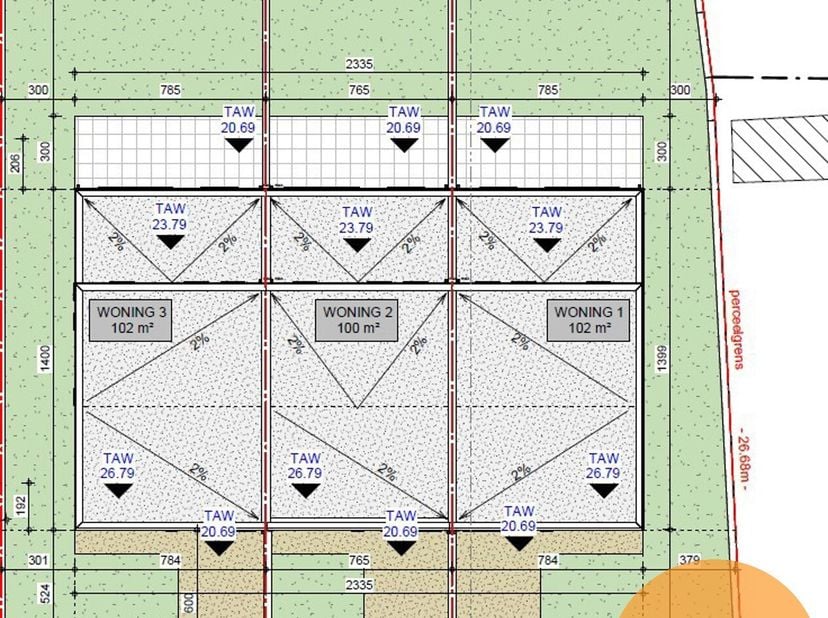LEDE - Landelijk gelegen bouwgrond, halfopen bebouwing/Lot 3&lt;br /&gt;
Zeer rustig gelegen bouwgrond, Zuid-West gerichte tuinen, met uitzicht op natuur en