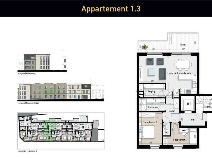 Welkom in Tongeren! Op de hoek van de Elderseweg en de Ambiorixstraat, net buiten het centrum, realiseren wij een prachtig woonproject: Residentie Amb