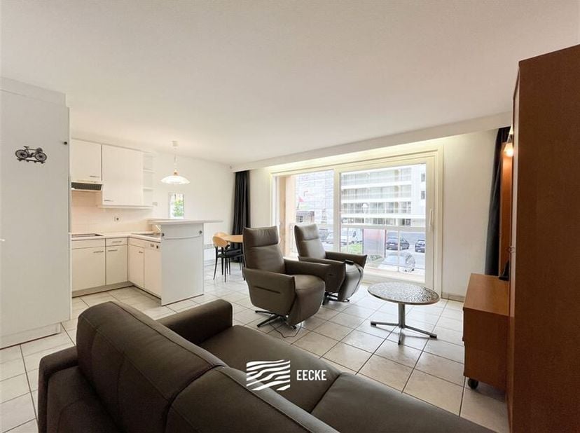 Res. Duinenveld 1B-0103 - Studio spacieux et agréable avec coin chambre à coucher - Situé au premier étage dans la Franslaan - Hall d&#039;entrée avec toil