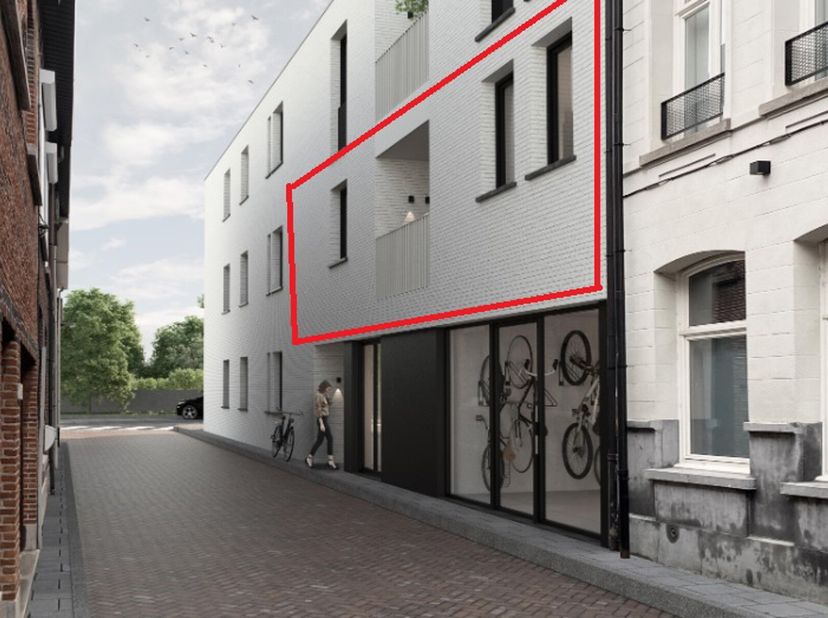 Prachtig nieuwbouwappartement van 80m² met 1 slaapkamer in het centrum van Lier.&lt;br /&gt;
Indeling: hal met vestiairemogelijkheden, apart toilet, ruime s