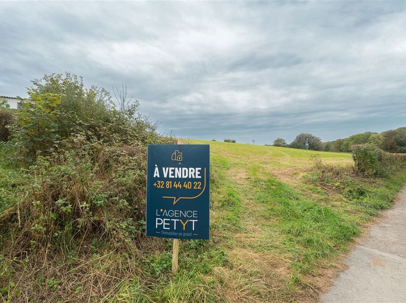 Situé dans une rue paisible du charmant village de Rosé (Florennes), ce vaste terrain denviron 80 ares bénéficie dune façade de plus de 160 mètres et