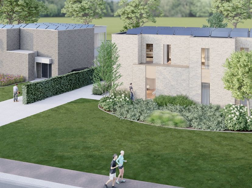 Ontdek dit nieuwbouwproject nabij het hartje van Koersel, waar luxe en duurzaamheid samenkomen in vier prachtige halfopen bebouwingen. Deze moderne wo