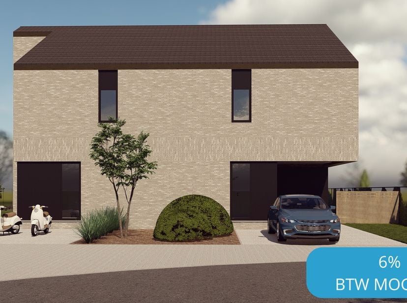 Zeer ruime nieuwbouw driegevel woning (263m² bebouwde oppervlakte) met in totaal 5/6 slaapkamers en 1/2 bureau(s), op een mooi perceel van 4a 33ca, ge