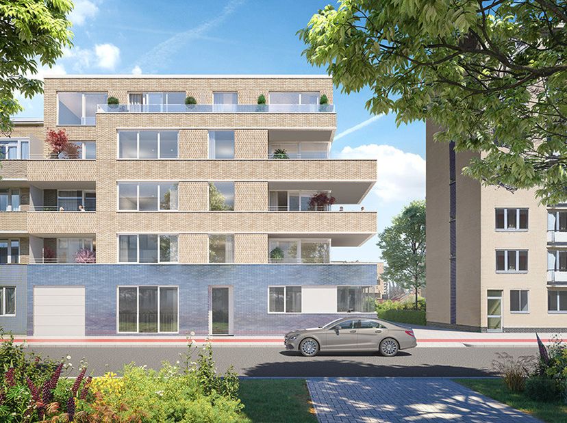 Nieuwbouw appartementsgebouw (BEN project = Bijna Energie Neutraal) met 10 ruime appartementen, fantastisch gelegen langsheen de Blancefloerlaan met h