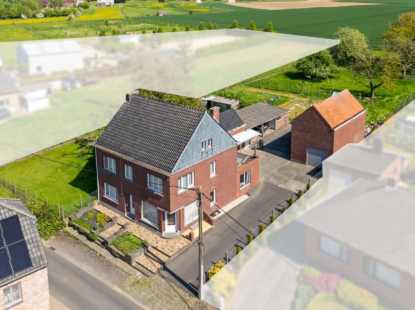 Dans le quartier calme et verdoyant de Zwalm, se trouve cette maison à rénover avec de nombreuses possibilités. L&#039;emplacement est idéal : vous profite