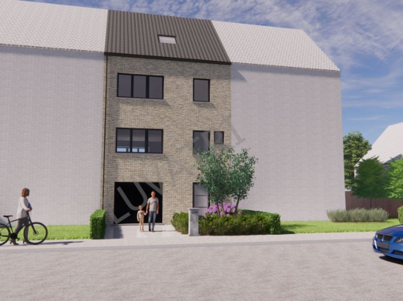 Nieuwbouwwoning ruwbouw winddicht inclusief alle kosten dwz ruwbouw, dak, ramen PVC, met S-peil lager dan 30, architect, veiligheidscoordinator, energ