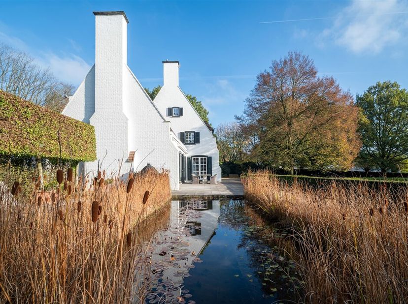 Aan Bellegem bos: Idyllisch eigendom op 7.630m² genesteld in een serene en exclusieve buurtomringd door eeuwenoude bomen met takken als beschermende v
